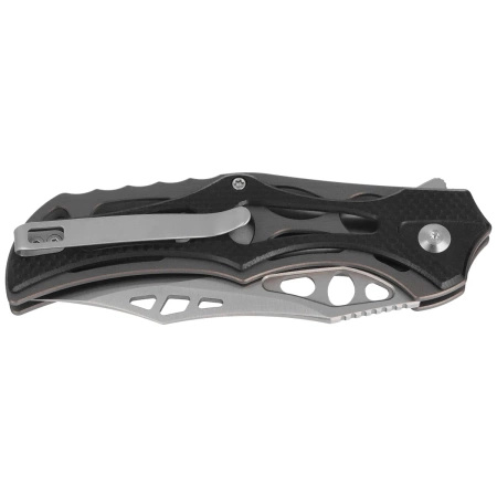 Civivi Biophase Black Aluminum / Black G10 Folding Knife, Satin Nitro-V (C23083C-3)