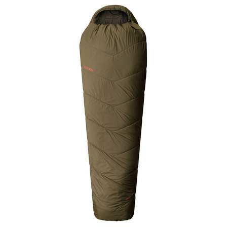 Alpinus - Survival 1300 sleeping bag for right-handers - olive