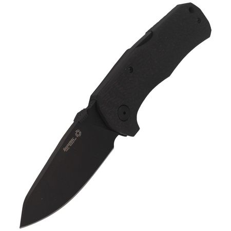 LionSteel TM1 Carbon Fiber Black / Black Blade Folding Knife (TM1 CB)