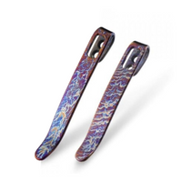 Civivi clip 2 pieces 50 mm / 55 mm Flamed Blue/Purple Titanium, without screws (T002A)
