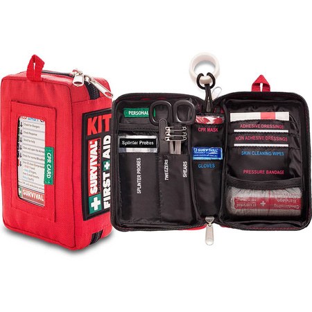 First aid kit with equipment - SURVIVAL Compact First Aid KIT