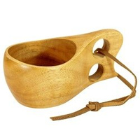 Kuksa - large with two holes - Handmade