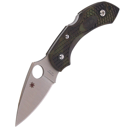 Spyderco Dragonfly 2 FRN Zome Green Plain Folding Knife (C28ZFPGR2)