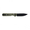 KNIVESPL - The First Sandvik 14C28N folding knife, green G10, black PVD coating