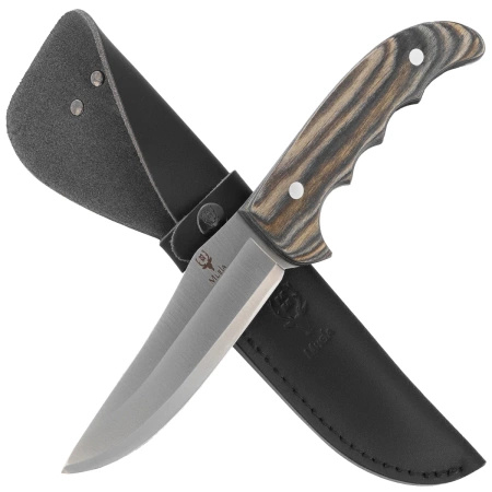 Muela Evergreen Pressed Wood knife, Satin 1.4116 (OUTDOOR-12M)