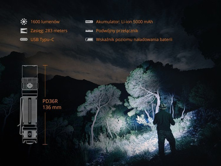 Fenix PD36R flashlight