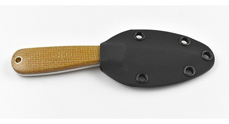 Brisa Necker 70 Sc knife - Mustard Micarta - Kydex scabbard