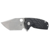 FOX Core Tanto Black FRN, Acid Stone Washed N690Co Folding Knife by Jesper Voxnæs (FX-612 BS)