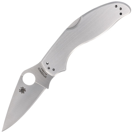 Spyderco UpTern Stainless, Plain Folding Knife (C261P)