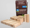 Set of 18 linden wood blocks for carving - BeaverCraft BW18