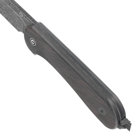 Civivi Elementum Fixed Tactical Black Ebony Wood knife, Damascus (C2105-DS1)
