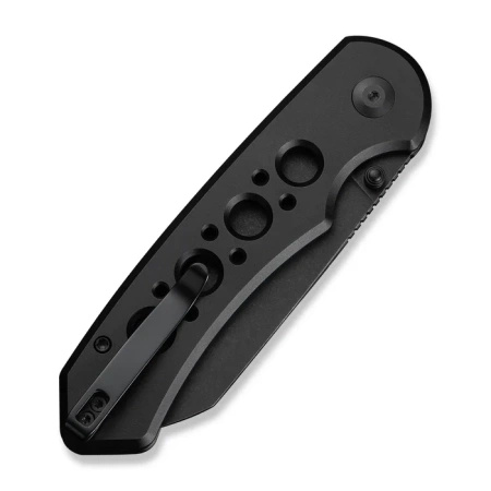 Civivi Pragma Prime Black Aluminum, Black Stonewashed 14C28N Folding Knife (C24067-1)