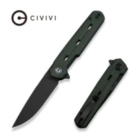 Civivi Navo Green Canvas Micarta Folding Knife, Black Stonewashed Nitro-V by Ostap Hel (C25015A-2)