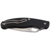 Spyderco UK Penknife FRN Black Leaf Shape Plain Folding Knife - C94PBK