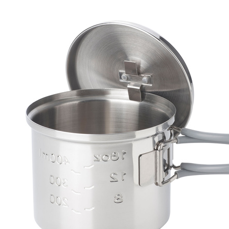 Esbit - Tourist pot with lid - steel - 625 ml