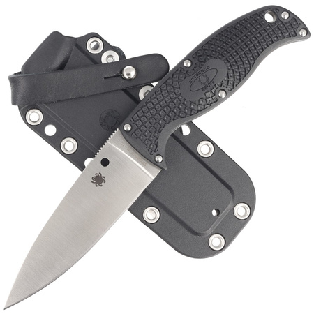 Spyderco Enuff 2 Black FRN Folding Knife, Satin VG-10 (FB31PBK2)