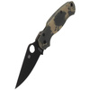 Spyderco Para Military 2 G-10 Camo Folding Knife, Black Blade - C81GPCMOBK2