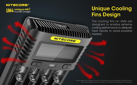 Battery charger - Nitecore UM4