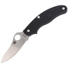 Spyderco UK Penknife FRN Black Drop Point Plain Folding Knife - C94PBK3