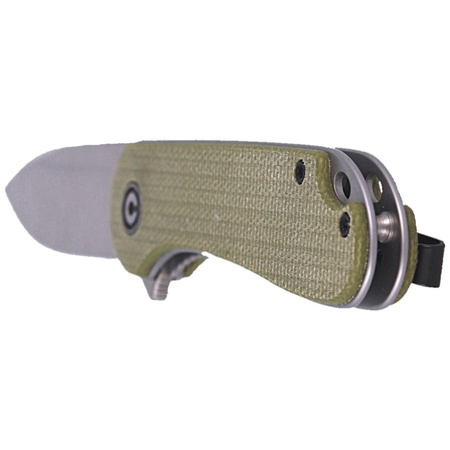 CIVIVI Elementum Flipper Knife Olive Micarta, Satin Finish (C907S)