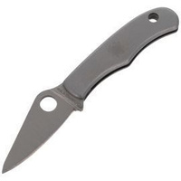 Spyderco Bug Stainless Steel Plain Folding Knife - C133P