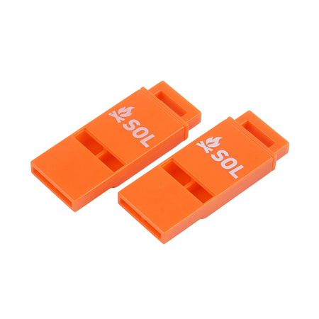 SOL - Slim Rescue Whistle Howler - 2 pcs
