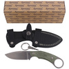 LionSteel H2 Karambit Canvas Green, Stone Washed Blade (H2 CVG) knife