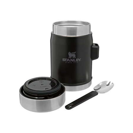 Stanley CLASSIC 0.4 L dinner thermos with cutlery - black