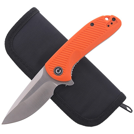 CIVIVI Durus Orange G10 knife, Satin Finish (C906C)