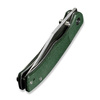 Civivi Clingman Green Canvas Micarta Folding Knife, Black Stonewashed Nitro-V by Taylor Martin Best Damn EDC (C23065-4)