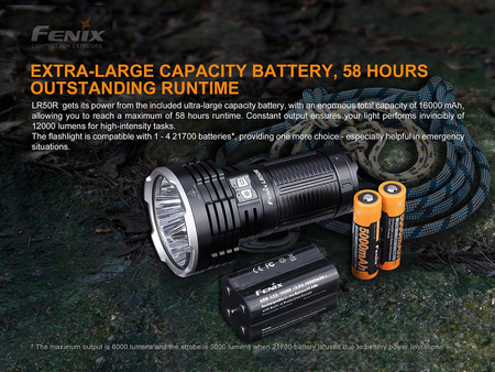 Fenix LR50R searchlight