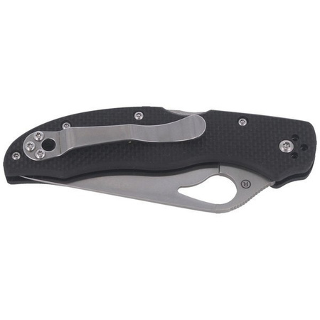 Spyderco Byrd Harrier 2 G-10 Black Plain Folding Knife (BY01GP2)