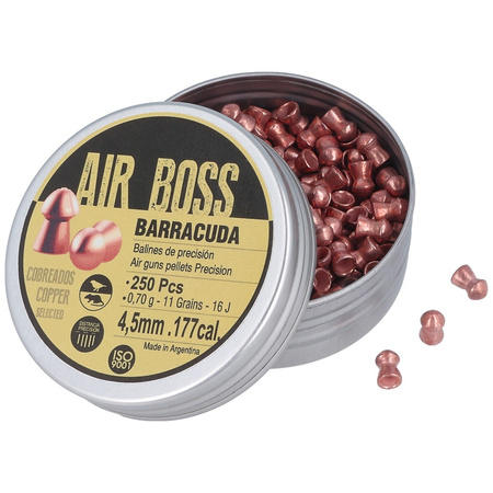 Apolo - Air Boss Barracuda Copper 4.5 mm shot, 250 rounds. 070.g/ 11.0gr (30003)