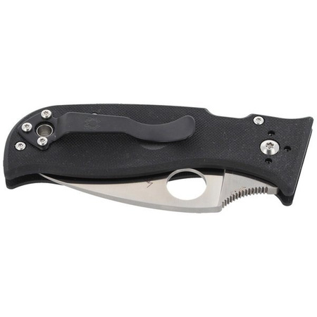 Spyderco Lil' Temperance 3 Black G-10 Plain Folding Knife - C69GP3