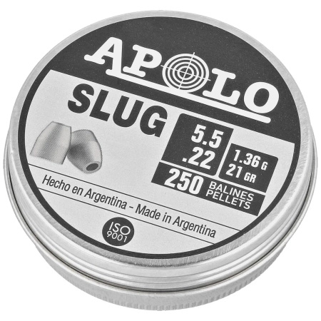 Apolo Slug 21 5.5 mm shot, 250 rounds. 1.36g/21.0gr (19300)