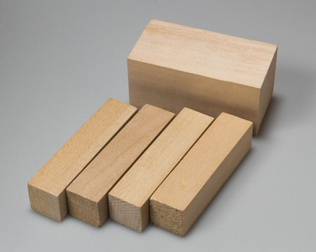 Set of 5 linden wood carving blocks - Beavercraft Wood Carving Blocks Set BW1