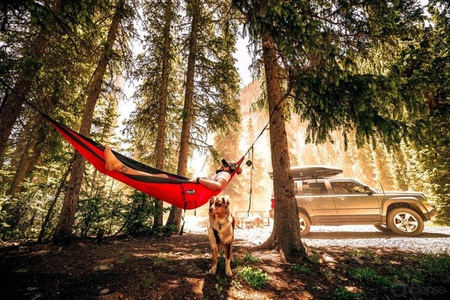 ENO SingleNest hiking hammock - Black /Charcoal