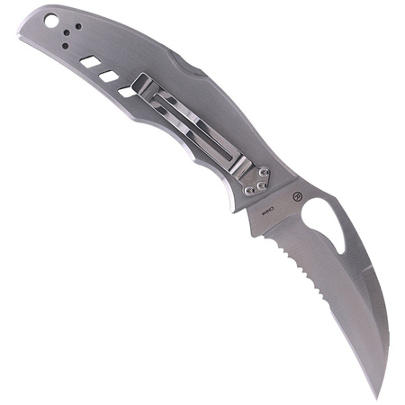 Spyderco Byrd Crossbill Stainless, Combination Folding Knife (BY07PS)