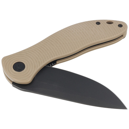 Civivi Synergy3 Tan G10 knife, Black Stonewashed Nitro-V by Jim O'Young (C20075D-2)