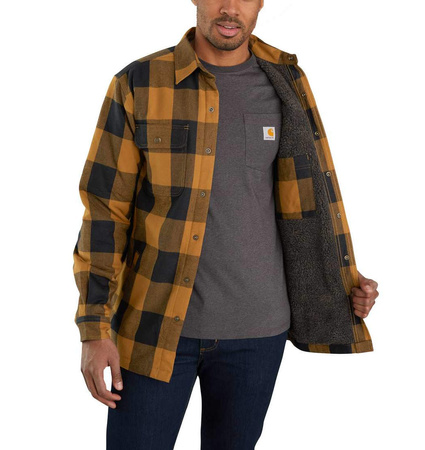 Carhartt - Hubbard Sherpa Lined Shirt Jac Jacket Shirt - Green