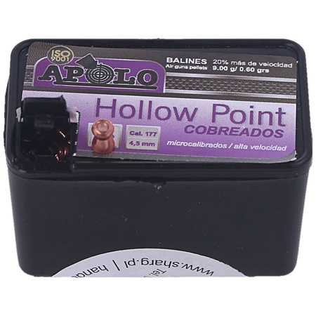 Apolo Hollow Point Copper 4.5 mm shotgun shell, 400 rounds. 0.60g/9.0gr (19990)