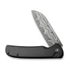Civivi Chevalier II Black Aluminum, Black Damascus Folding Knife (C20022B-DS1)