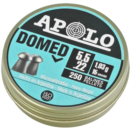 Apolo - Domed 5.52 mm shot, 250 rounds. 1.03g/16.0gr (19916-2)