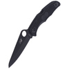 Spyderco Pacific Salt 2 Black Blade FRN Plain Folding Knife (C91PBBK2)