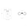 Hawke Vantage 12x50 green binoculars