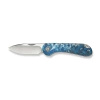 Civivi Elementum SJ Blue/Black/White Resin Folding Knife, Satin 14C28N (C18062AJ-4)