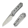 Civivi Vision FG Folding Knife Clear Lexan, Satin / Stonewashed Nitro-V by Snecx Tan (C23036-7)