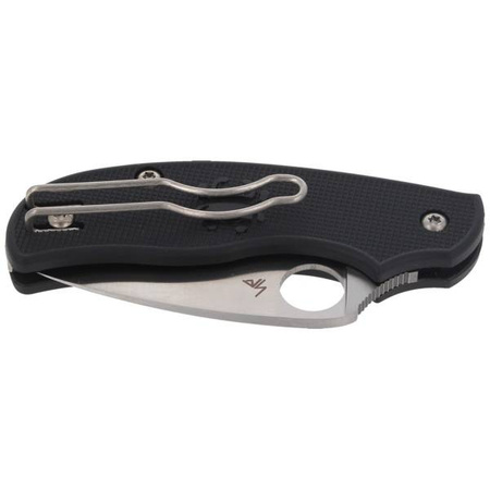 Spyderco Urban Lightweight Black Plain Folding Knife - C127PBK