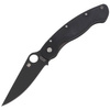 Spyderco Military Model G-10 Black / Black Blade Folding Knife (C36GPBK)