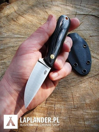 Brisa Necker 70 F knife - Black Micarta - Kydex scabbard